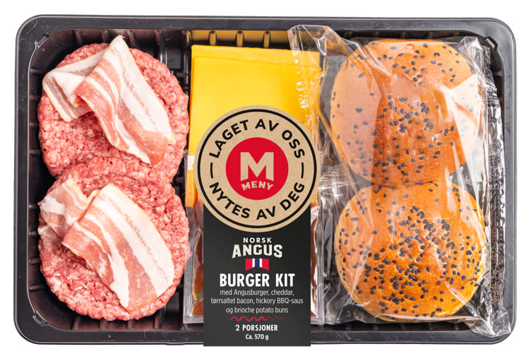 Angusburger Kit ca 570g stykk