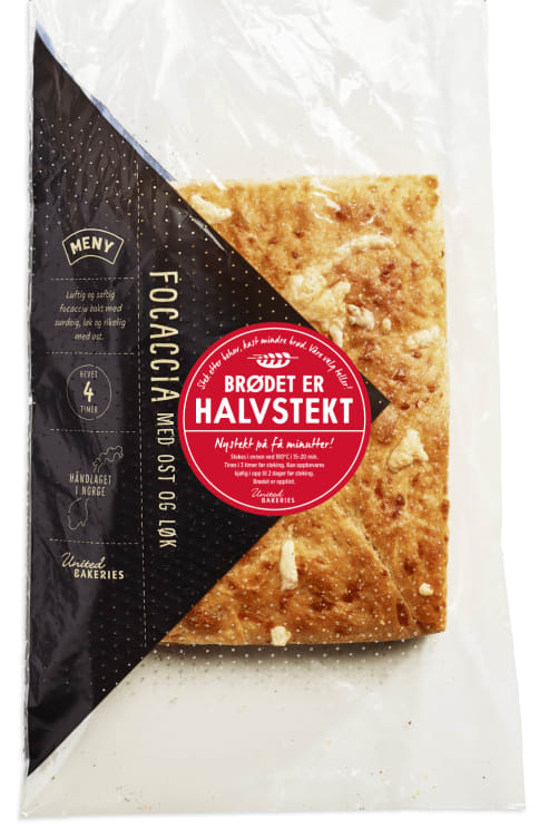 Bilde av Focaccia Ost&Løk Håndlagd Halvstekt