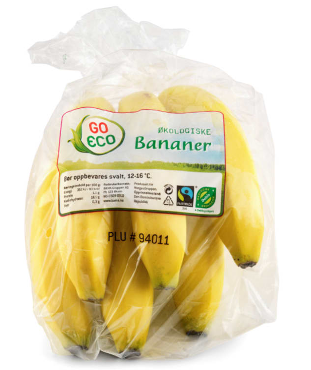 Bananer Økologisk i Klase Go Eco