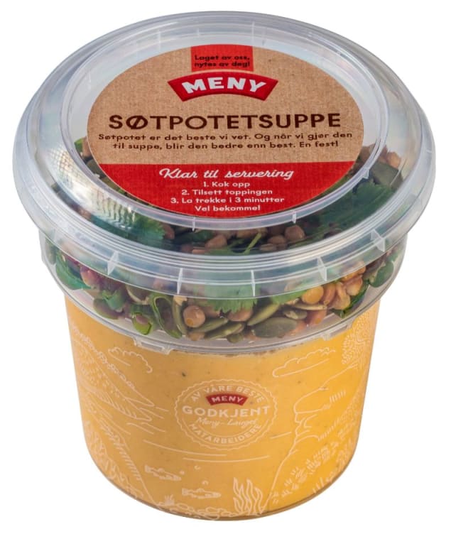 Søtpotetsuppe Meny