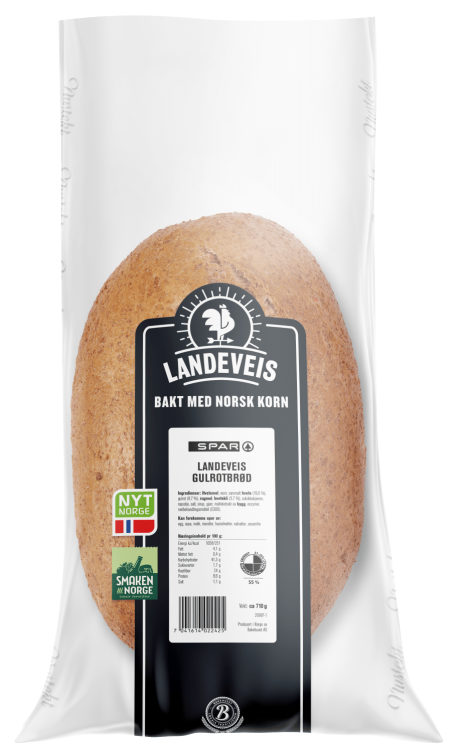 Gulrotbrød 750g Landeveis