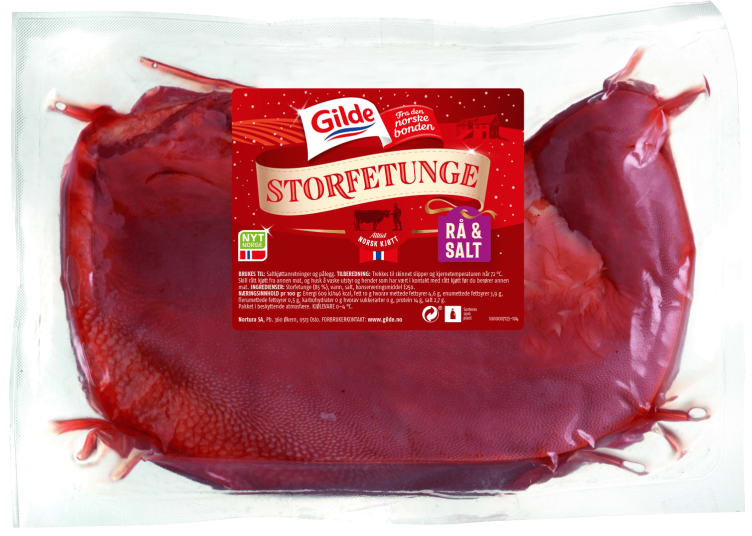 Storfe Tunge Rå Salt Ca1,2kg Gilde