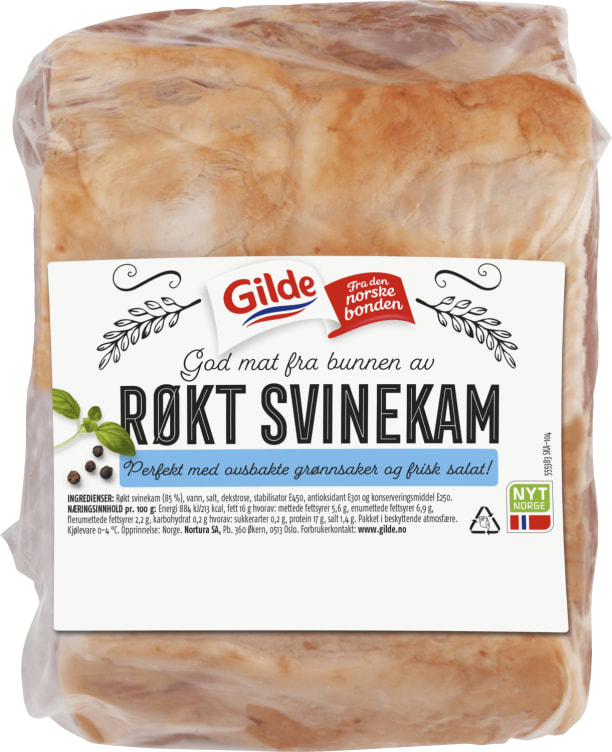 Svinekam Røkt Salt m/Ben Ca1,3kg Gilde