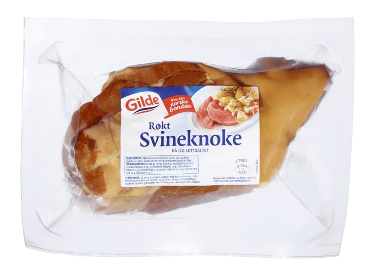 Svineknoke Røkt Rå Lettsaltet Ca1,3kg Gilde