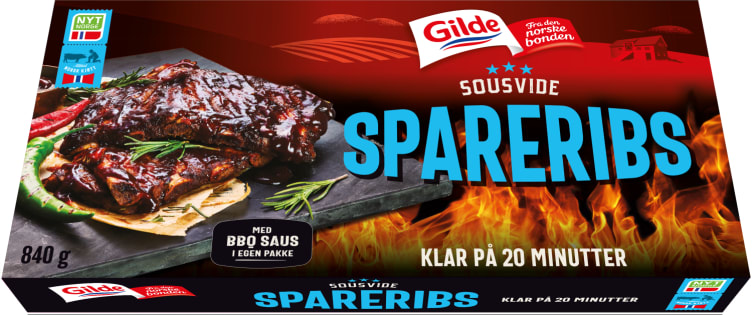 Spareribs Sousvide 840g Gilde - Kassalapp®