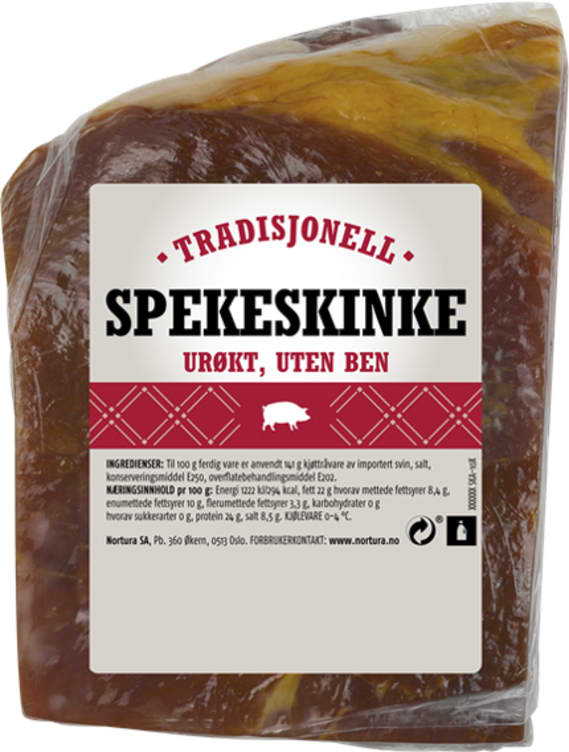 Spekeskinke Urøkt Bit u/Ben 1,2kg