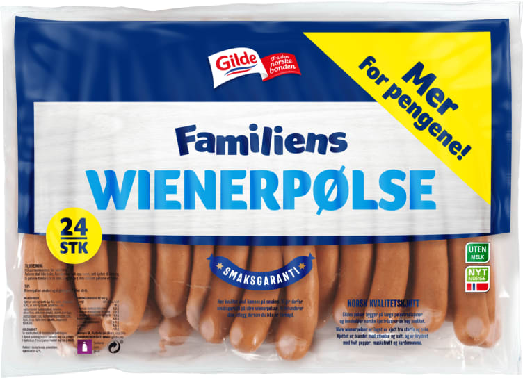 Wienerpølse Familiens Ca1,56kg Gilde