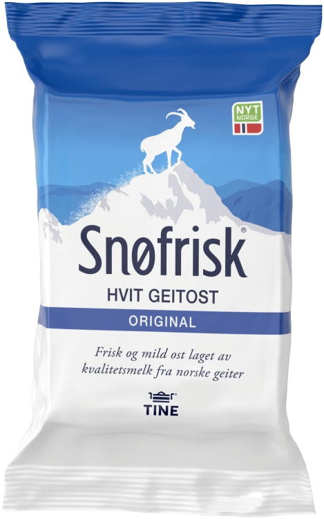 Snøfrisk Hvit Ekte Geitost Ca340g Tine