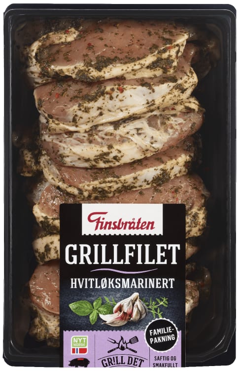 Svin Grillfilet Hvitløksmarinert Ca1,2kg