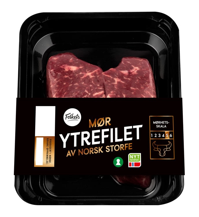 Storfe Ytrefilet skivet Ca400g