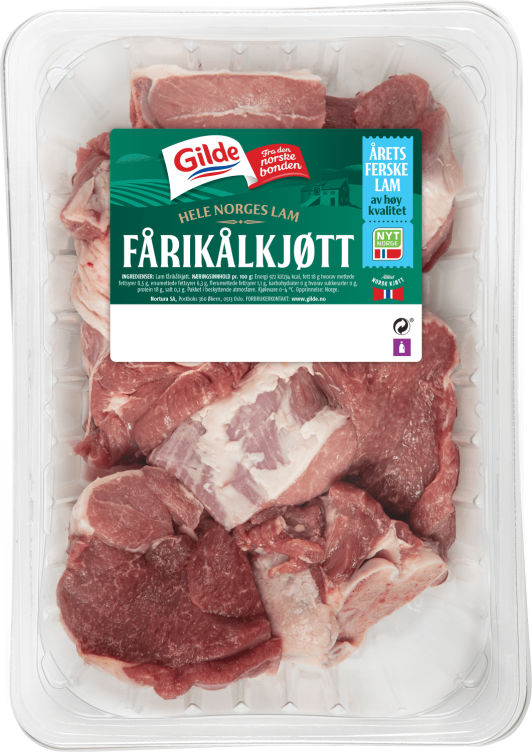 Lam Fårikålkjøtt Ca1kg Gilde