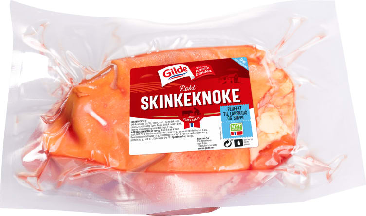 Svin Skinkeknoke Røkt Ca1,35kg Gilde