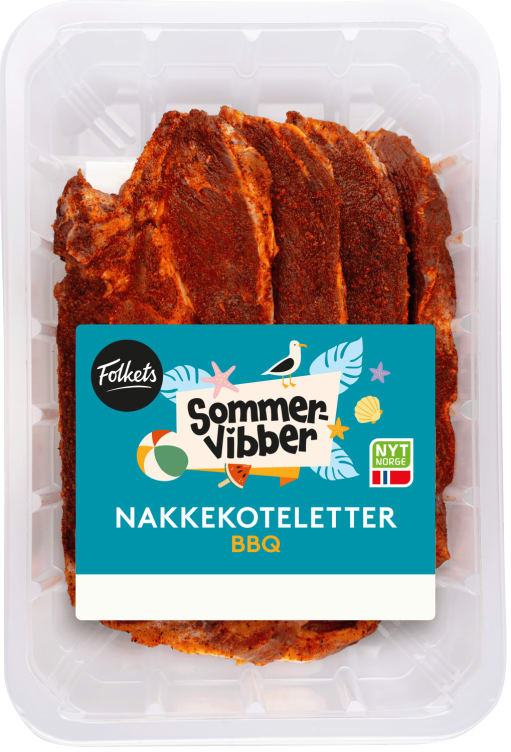 Svin Nakkekotelett Bbq Ca900g Sommervibber