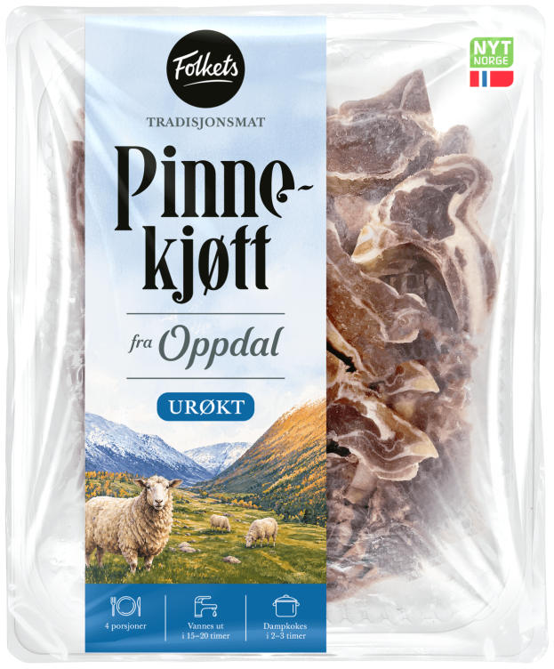 Pinnekjøtt Urøkt Oppdal Ca1,8kg Folkets