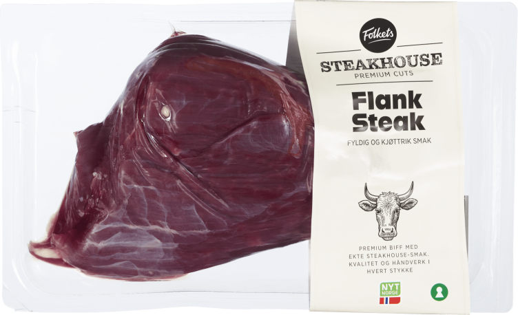 Storfe Flanksteak Ca600g Folkets