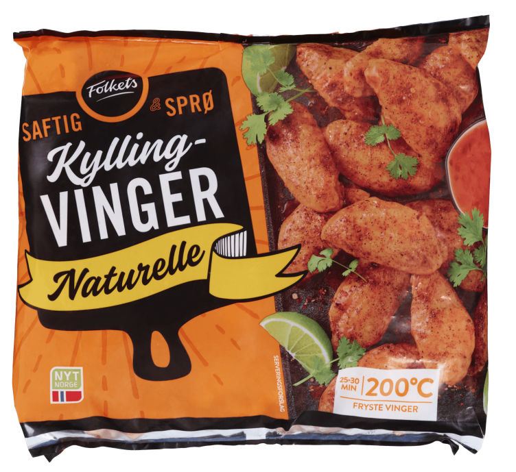 Kyllingvinger Naturell Ca1,2kg Folkets