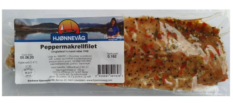 Peppermakrellfilet Ca300g Hjønnevåg