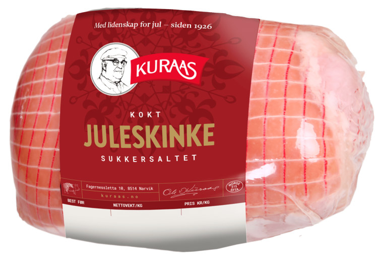 Juleskinke Kokt Sukkersaltet Ca1,2kg Kuraas