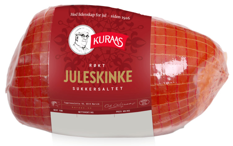 Juleskinke Røkt Kokt Ca1,2kg Kuraas