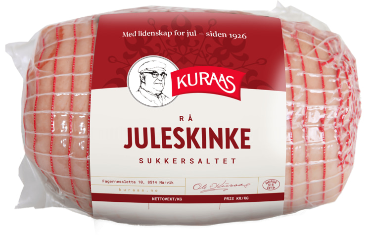 Juleskinke Rå Sukkersaltet Ca1,2kg Kuraas