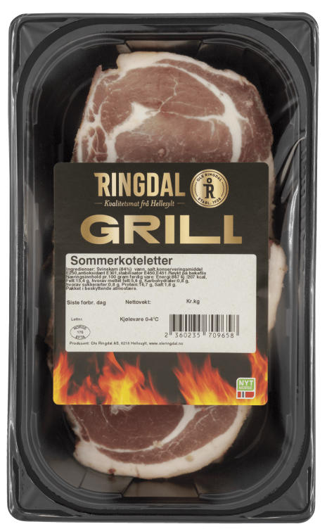 Sommerkoteletter m/Skalk Ca1kg Ringdal