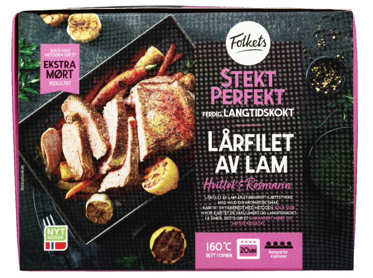 Bilde av Lammelårfilet Hv.Løk/Rosmarin 1kg Stekt Perfekt