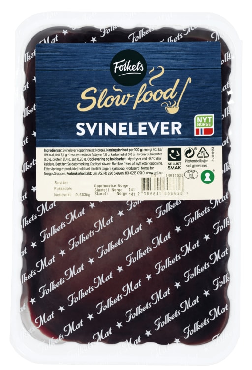 Svinelever Ca500g Folkets