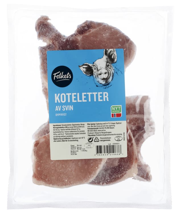 Svinekoteletter Ca1kg Folkets