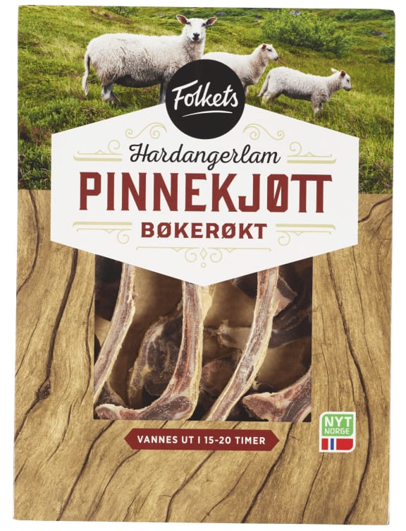 Pinnekjøtt Røkt Hardangerlam Ca1,3kg Folkets