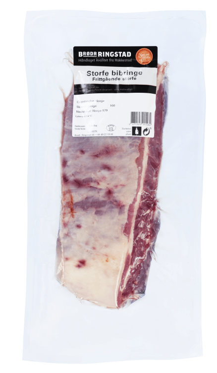 Storfe Bibringe skivet Ca1,5kg Frittgående Ringstad