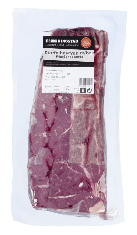 Product Image for Storfe Høyrygg m/Ben skivet Frittgående ca 1,5kg