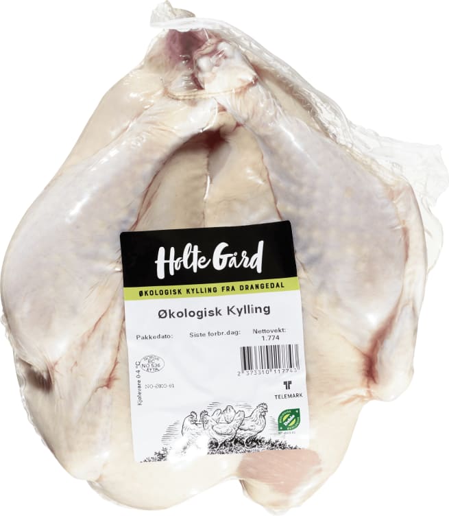 Kylling hel Rå Økologisk Ca2,2kg Holte