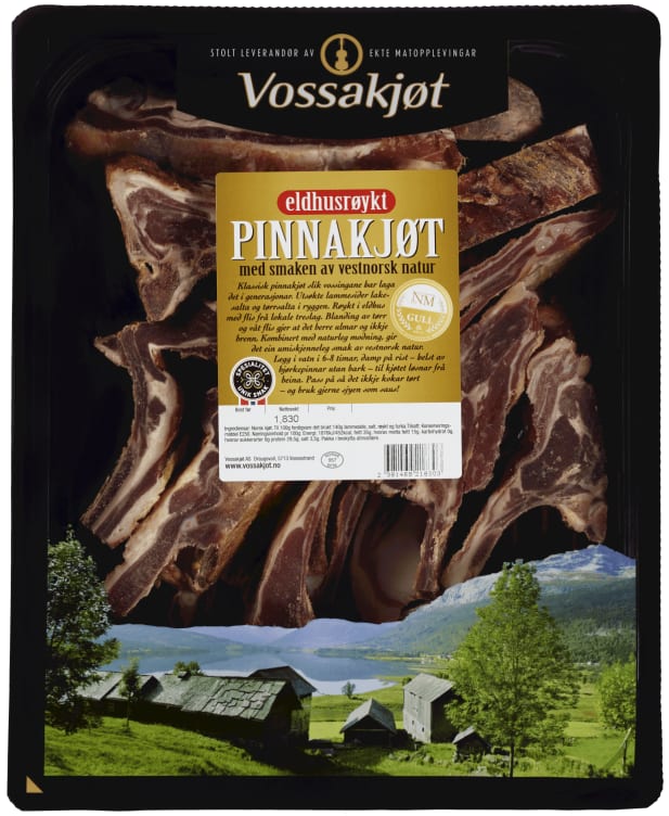 Pinnekjøtt Eldhusrøkt Ca1,8kg Vossakjøt