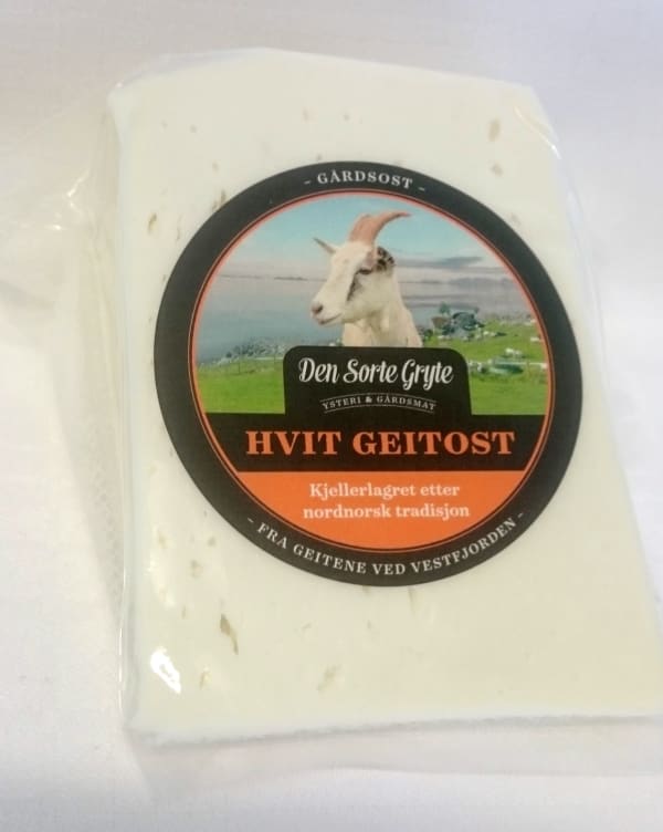 Geitost Hvit Ca300g Den Sorte Gryte