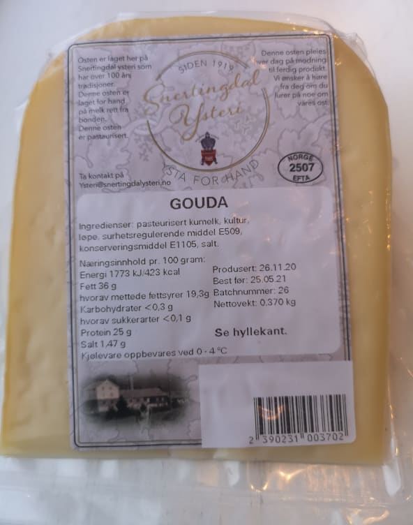 Gouda Ca350g Snertingdal Ysteri