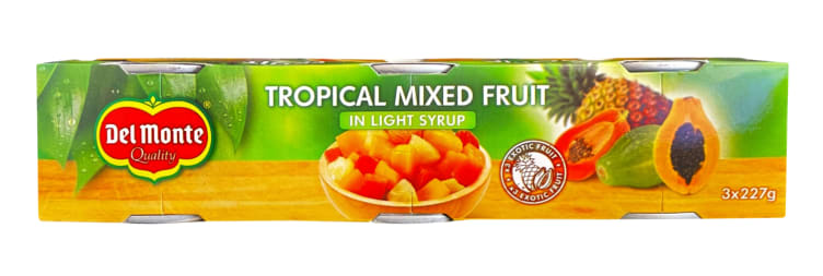 Mixed Fruit Tropical 3x220g Del Monte