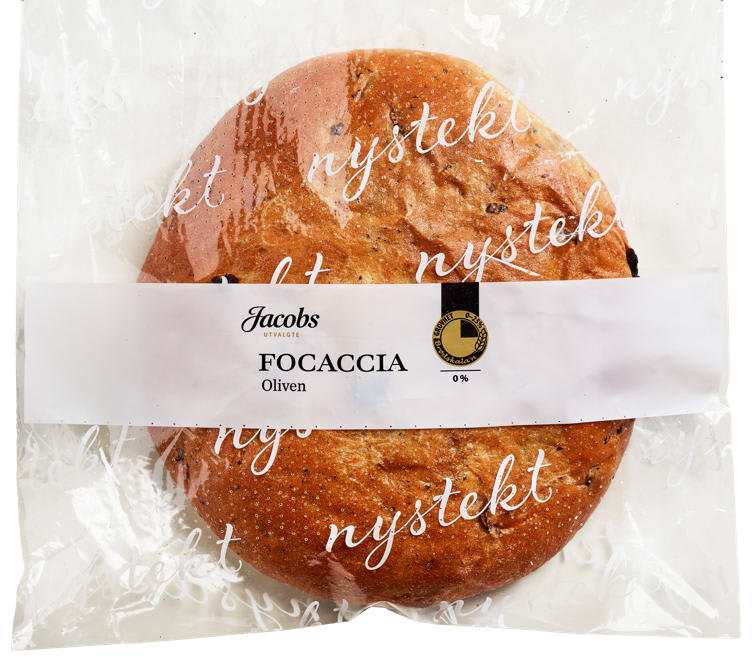 Focaccia m/Oliven 500g Jacobs Utvalgte