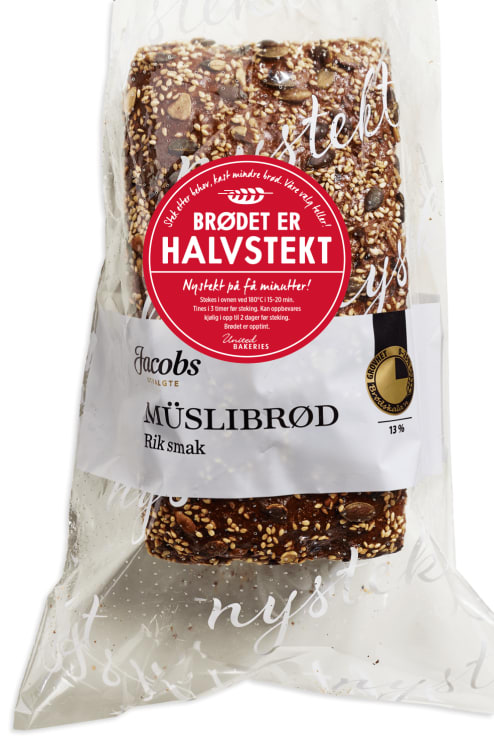 Muslibrød Halvstekt 500g Jacobs Utvalgte