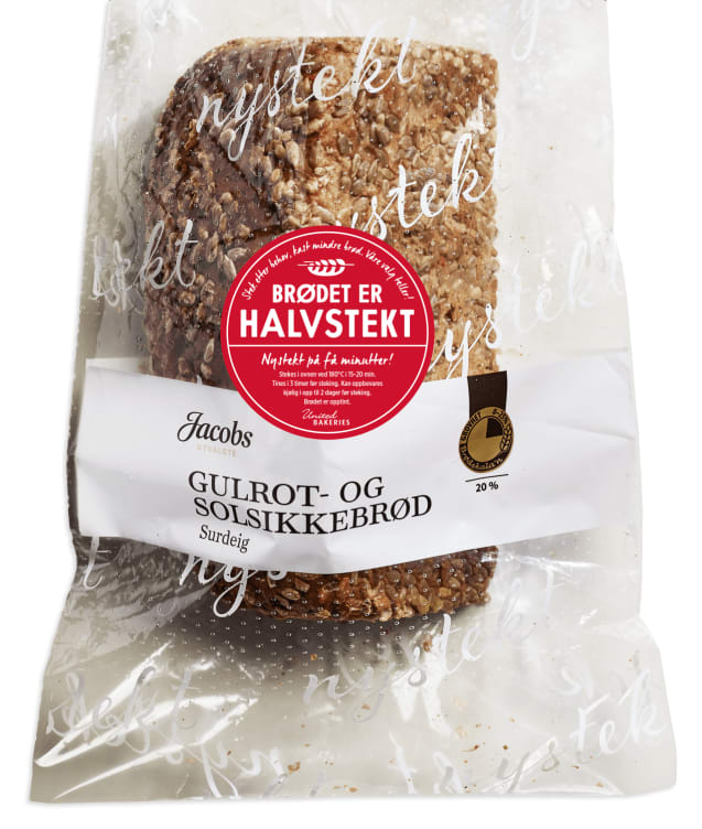 Jacobs Gulrot&Solsikkebrød Halvstekt