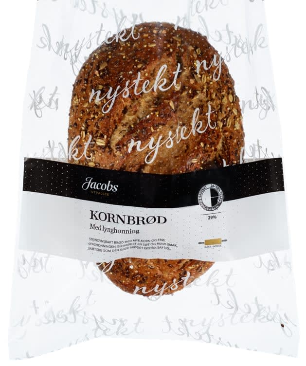 Product Image for Kornbrød m/Honning Ca680g Jacobs Utvalgte