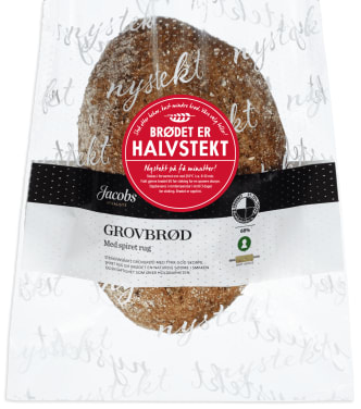 Grovbrød m/Rug Halvstekt Ca720g Jacobs Utvalgte