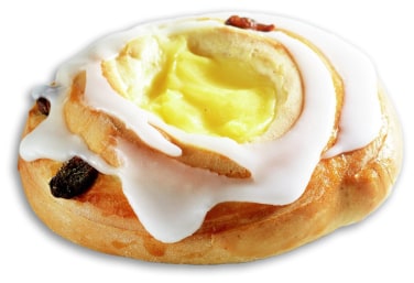 Solskinnsbolle med Vaniljekrem