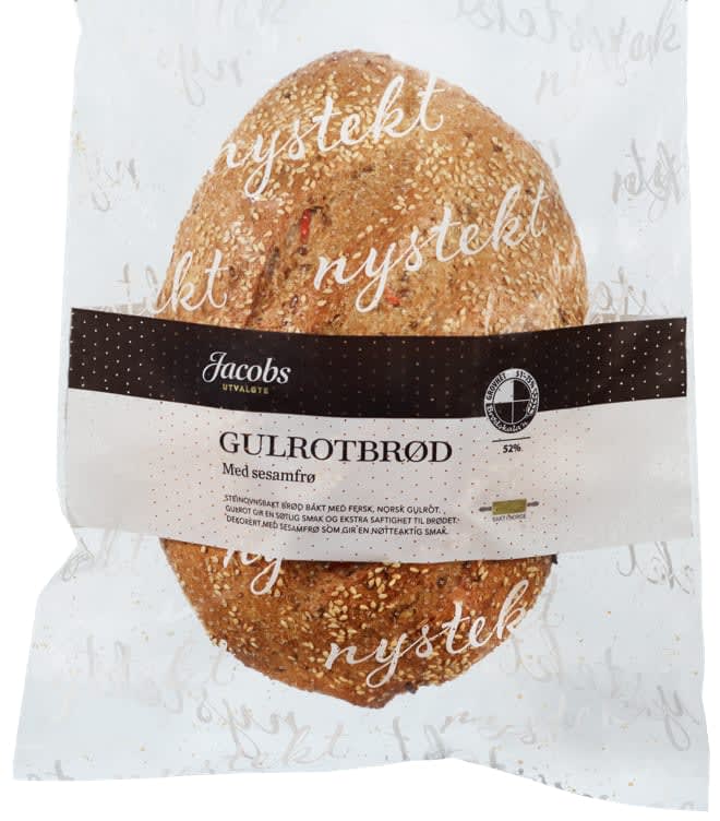 Gulrotbrød m/Sesamfrø Ca600g Jacobs