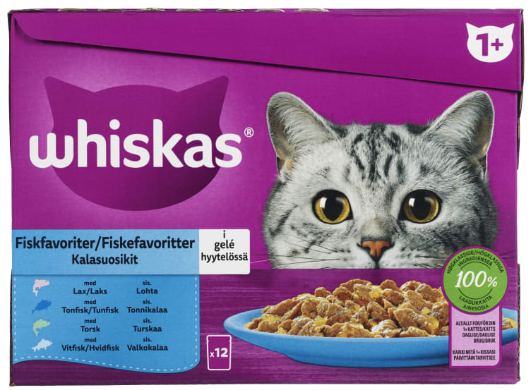 Whiskas 1+ Fish Selection 12x85g