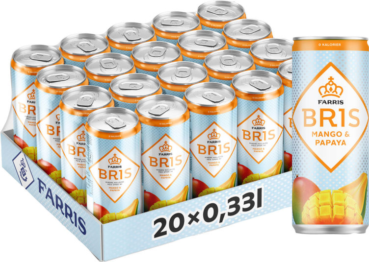 Farris Bris Mango Papaya 0,33l boks Brett