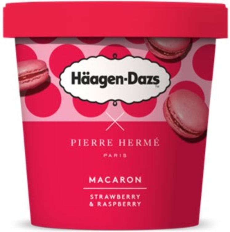 Haagen Dazs Makron Strawberry 420ml