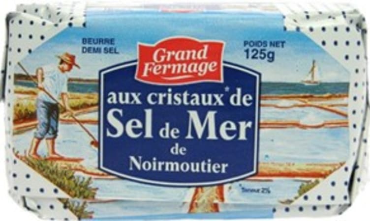 Smør Fransk m/Havsalt 125g Grand Fermage