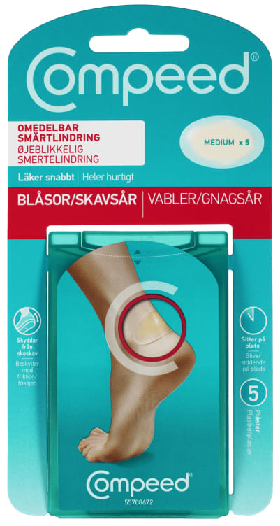 Plaster Gnagsår Medium 5stk Compeed