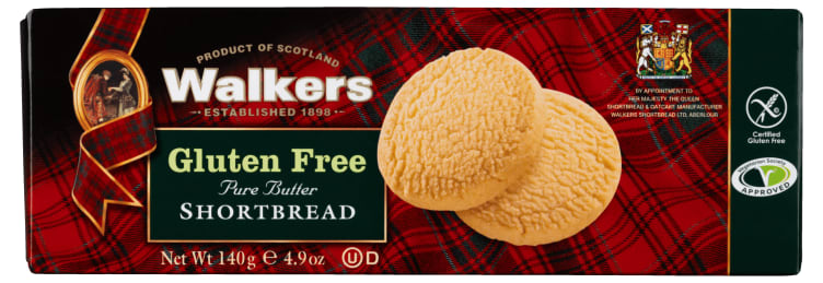 Shortbread Rounds Gl.Fri 140g Walkers