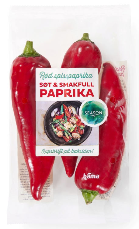 Paprika Rød - Søt Spiss 300g | Meny.no